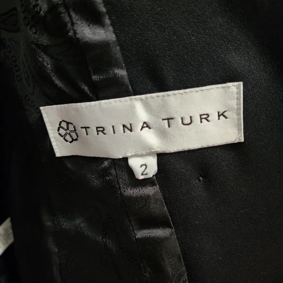 Trina Turk Velvet Blazer - Plum and Black - Picture 7 of 10